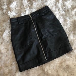 Top shop faux leather mini skirt
